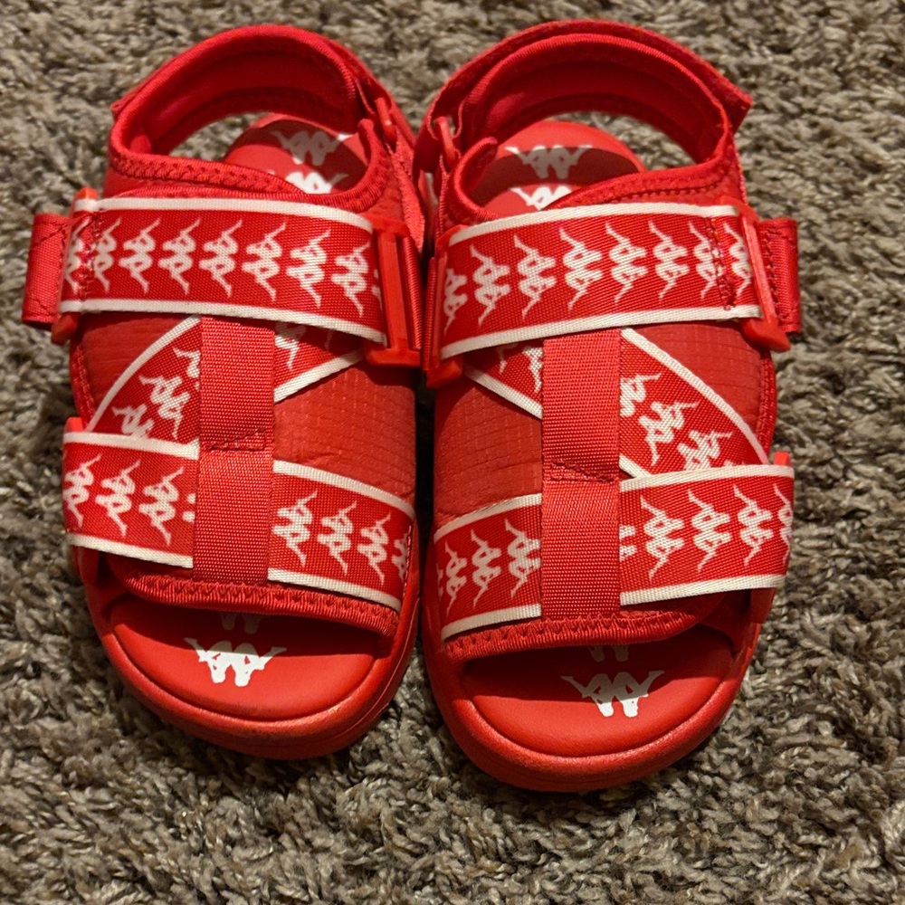Kappa Kids Bright Red Sandals